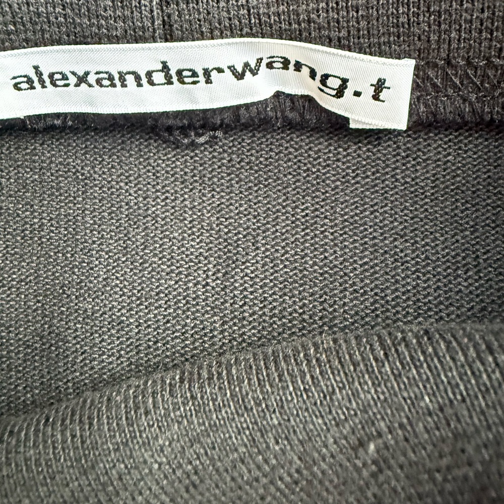 Alexander Wang Black Jersey Cotton Mini Skirt Casual Size S - Picture 4 of 5